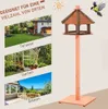 PawHut Vogelhaus hölzerner Vogelständer mit wasserfestem Produktbild-Vorschau 10