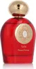 A red perfume bottle with a gold cap and a gold emblem on the front. Náhled obrázku produktu