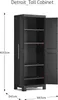 Keter Lagerschrank Detroit Hoch Schwarz Produktbild-Vorschau 12