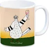 Motivation Kaffeebecher mit lustigen Tauben und Spruch Fuck Produktbild-Vorschau 1