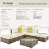 tectake® Aluminium Rattan Lounge Paris wetterfest und Produktbild-Vorschau 7