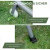 Outsunny Doppelliege Sonnenliege mit Sonnendach rollbar Produktbild-Vorschau 12