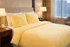 Bettwäsche Seersucker Baumwolle Hotelverschluss Gelb - 80 x Produktbild-Vorschau 2
