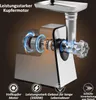 A cutaway view of an electric meat grinder, highlighting its internal motor components and features. Produktbild-Vorschau