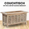 iAnanas salontafel van mangohout, wit geschilderd, met Productafbeelding-voorbeeld 4