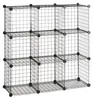 Scaffale a incastro Relaxdays in rete metallica, 9 Anteprima dell’immagine prodotto 10