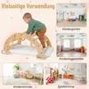 COSTWAY Drevený lezecký oblúk s vankúšmi, Montessori Náhľad obrázku produktu 10
