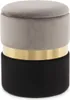 Hocker Zora 100 2er-Set Grau / Gold / Schwarz Produktbild-Vorschau 2