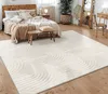 A bedroom scene with a bed, rug, and furniture. Anteprima dell’immagine prodotto