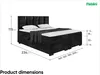 MEBLINI Boxspringbett mit Bettkasten - Gepolstert Produktbild-Vorschau 7