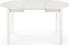 A white dining table with a foldable extension. Náhľad obrázku produktu