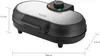 A waffle maker with dimensions indicated by measurement lines and text. Produktbild-Vorschau