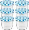 WELLGRO Einmachgläser mit Schraubdeckel - 230 ml, 8,5 x 6,5 Produktbild-Vorschau 1