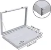 Belle Vous Jewelry Organizer Ohrringe Schmuckkasten Grau, Produktbild-Vorschau 2