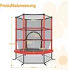 Trampoline de jardin Ø140cm avec filet de sécurité Voir les images du produit 2