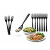 200 Stück Schwarzes Mehrweg Besteck Set – 100 Messer & 100 Produktbild-Vorschau 3
