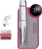 A nail drill set with accessories and a charging cable, displayed against a white background. Produktbild-Vorschau