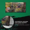 Küchenuhr Bürouhr Leinwand Uhr 60x30 Gemälde Wald Bäume Produktbild-Vorschau 5