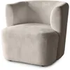 BEAUTYSOFA | Sessel NORI Velours Beige – Komfortsessel Produktbild-Vorschau 4