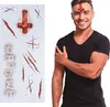 Teufelsmale Klebetattoos - Fasching Halloween Karneval Produktbild-Vorschau 3