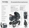 tectake® Kombi-Kinderwagen Mats 2 in 1, klappbar, mit Produktbild-Vorschau 5
