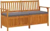 vidaXL Truhenbank mit Kissen 148 cm Massivholz Akazie -  Produktbild-Vorschau 2