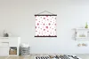 MuchoWow® Textilposter Erdbeere - Aquarell - Schablonen Produktbild-Vorschau 2