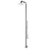 vidaXL Doccia da giardino con piatto grigio 230 cm in Anteprima dell’immagine prodotto 2