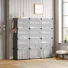 Mondeer DIY Schuhschrank 3x7 Stufiger Kunststoff-Schuhregal Produktbild-Vorschau 2