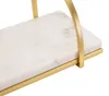 Mauro Ferretti Wandregal Marble Gold Weiß 40x16x18 cm Produktbild-Vorschau 3