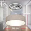 Deckenleuchte Sterndekor Stoff-Lampe Textil Kinderzimmer Produktbild-Vorschau 4