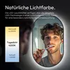 LED Wandspiegel 45×75 cm, matt schwarz, Alurahmen, Licht Produktbild-Vorschau 3