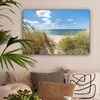 MuchoWow® - Leinwandbilder - Düne - Gras - Meer - Strand, Produktbild-Vorschau 2