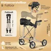 ELONEO Carbon Rollator faltbar und leicht mit Sitz, Produktbild-Vorschau 2