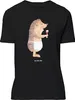 Mr. & Mrs. Panda Größe XL T-Shirt Igel Wein - Schwarz - Produktbild-Vorschau 1