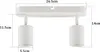 ZMH Plafoniera LED bianca a 2 fiamme Faretto da soffitto Anteprima dell’immagine prodotto 4