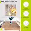 ARTland Glasbild Waldland Freunde - Fuchs Größe: 50x50 cm Produktbild-Vorschau 3
