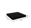 A black cushion with dimensions indicated by measurement lines and text. Produktbild-Vorschau