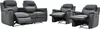 3-Sitzer Ledersofa und 2 Sessel EVASION mit Relaxfunktion - Produktbild-Vorschau 1
