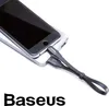 A smartphone is connected to a power bank with a short charging cable. Anteprima dell’immagine prodotto