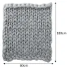 Livingandhome Graue Strickdecke 80 x 100 cm – weich, warm, Produktbild-Vorschau 6
