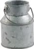 Deko Milchkanne mit Griff Zink-Optik 5 x 9 cm Tisch-Deko Vase Kerzenhalter Milchtopf DIY Tisch-Deko Hochzeit Geburtstag Party-Deko Dekoration Produktbild-Vorschau