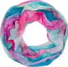 styleBREAKER Damen Loop Schal mit buntem Aquarell Produktbild-Vorschau 1