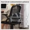 HOMCOM Krzesło biurowe Ergonomiczne krzesło obrotowe z Podgląd zdjęcia produktu 4