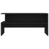 A black, two-tiered shelf unit. Podgląd zdjęcia produktu