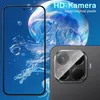A smartphone screen displaying a jellyfish graphic and a close-up of a smartphone camera module. Produktbild-Vorschau