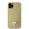 Guess Rhinestones Triangle Metal Logo Case iPhone 11 Pro Produktbild-Vorschau 1