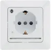 MILOS Schutzkontakt-Steckdose mit LED weiß, 250V/ 16A, Produktbild-Vorschau 1