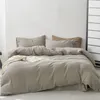 Double Gauze Bettwäsche 155x220 cm Taupe mit einem Produktbild-Vorschau 1