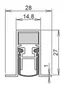 Junta de puerta Athmer Schall-Ex DUO L-15 / 28 OS, número Vista previa de la imagen del producto 5
